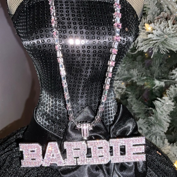Barbie CZ Necklace Pink Pendant Pink Necklace Pendant - Picture 7 of 10